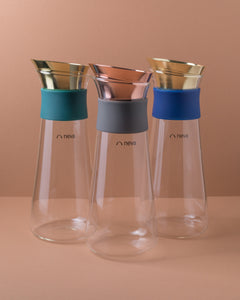 Glass Pitcher in Rose-gold (grey)